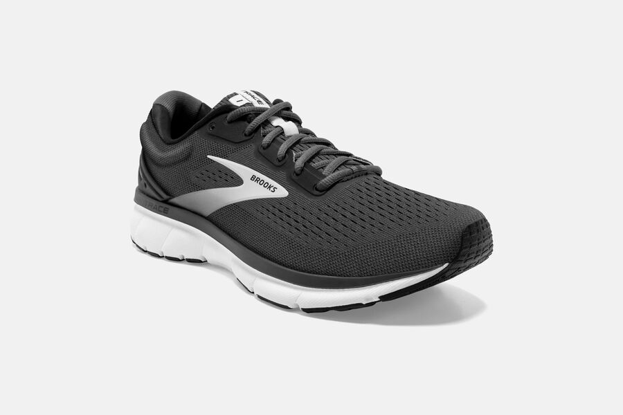 Brooks Running Shoes Mens Black/Grey - Trace Road - 7683-FZONS